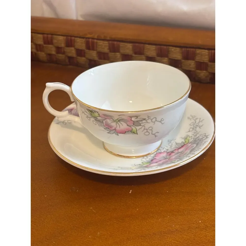 Vintage Clarence China Tea Cup and Saucer